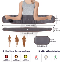 Cordless Red Light Therapy Waist Belt with Heat & Vibration Massage