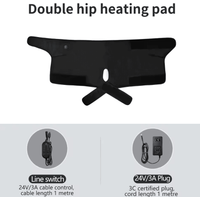 Electric Heated Hip Wrap with Vibration Massager for Hip, Waist & Thigh Comfort