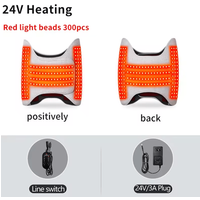 Red Light Heated Waist Belt with Vibration Massage for Lower Back & Lumbar Comfort