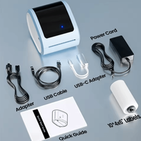 Wireless Bluetooth Shipping Label Printer 100x150mm Inkless Thermal Package Label Maker for Small Business