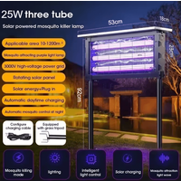 Solar Powered Mosquito Killer Lamp 15W 20W 40W Waterproof Outdoor Electric Fly Zapper for Garden and Home