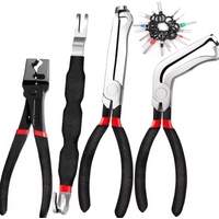 5PCS Electrical Disconnect Pliers and Terminal Removal Tool Kit for Automotive Wiring and Hose Clamp Maintenance