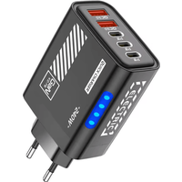 240W 5 Port GaN USB C Fast Charger PD Multi Device Wall Adapter for iPhone Samsung Xiaomi and Huawei