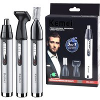 Rechargeable Nose & Ear Hair Trimmer for Men All-in-One Grooming Kit for Eyebrows, Beard, and More