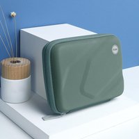 Portable Hard Drive Case with Shockproof EVA Shell and Cable Organizer