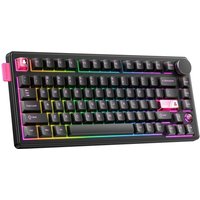 81-Key Wireless Mechanical Keyboard with Hot-Swappable Switches and RGB Lighting