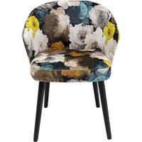 KARE DESIGN Armlehnstuhl Peony Flower Gelb