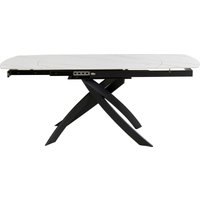 KARE DESIGN Ausziehtisch Twist Onyx 120(30+30)x90cm