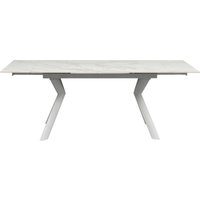 KARE DESIGN Ausziehtisch Xenia Weiß 140(+30+30)x80cm