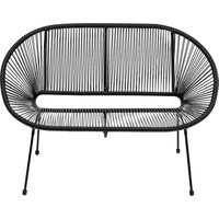 KARE DESIGN Bank Acapulco Mono Schwarz