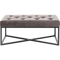 KARE DESIGN Bank Crossover Grau Schwarz 90x40cm
