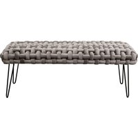 KARE DESIGN Bank Weave Grau 128cm
