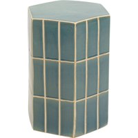 KARE DESIGN Beistelltisch Bliss Tile Blau 41cm