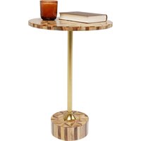 KARE DESIGN Beistelltisch Domero Geo Braun Ø40cm