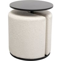 KARE DESIGN Beistelltisch mit Hocker Better Together (2-tlg.)