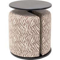KARE DESIGN Beistelltisch mit Hocker Better Together Tiger