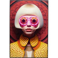 KARE DESIGN Gerahmtes Bild LED Fancy Blonde Lady 120x80cm
