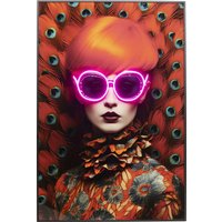 KARE DESIGN Bild Fancy Red Lady LED 120x80cm