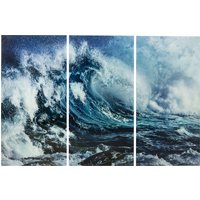KARE DESIGN Bild Glas Triptychon Wave (3/Set)