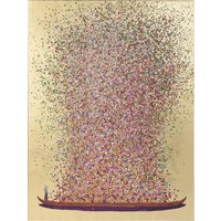 KARE DESIGN Bild Touched Flower Boat Gold Pink 80x100cm