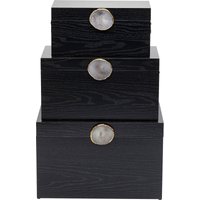 KARE DESIGN Box Nifty Schwarz (3/Set)