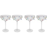 KARE DESIGN Cocktailglas Party Dots 19cm (4/tlg.)