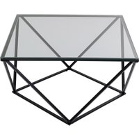 KARE DESIGN Couchtisch Cristallo Schwarz 80x80cm