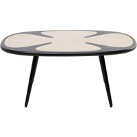 KARE DESIGN Couchtisch Petal Nature Schwarz 90x60cm