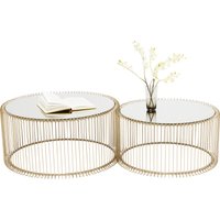 KARE DESIGN Couchtisch Wire Brass (2/Set)