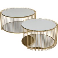 KARE DESIGN Couchtisch Wire Double Brass (2/Set)