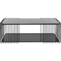 KARE DESIGN Couchtisch Wire Double Schwarz 120x60cm