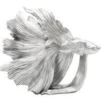 KARE DESIGN Deko Figur Betta Fish Silber Klein