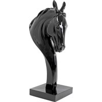 KARE DESIGN Deko Figur Horse Head Schwarz 180cm