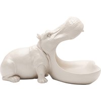 KARE DESIGN Deko Figur Hungry Hippo 17cm Greige