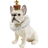 KARE DESIGN Deko Figur King Dog Weiß 33cm