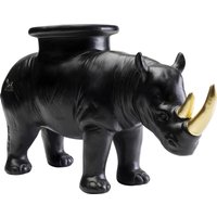 KARE DESIGN Deko Figur Rhino Schwarz 41cm