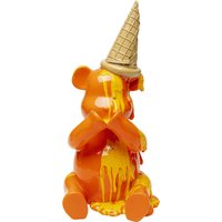 KARE DESIGN Deko Figur Sitting Gelato Bear Orange 37cm