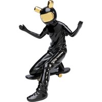 KARE DESIGN Deko Figur Skating Astronaut Schwarz 21cm