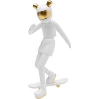 KARE DESIGN Deko Figur Skating Astronaut Weiß 33cm