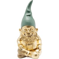 KARE DESIGN Deko Figur Zwerg Sitting Gold Grün 19cm