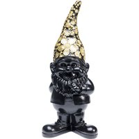 KARE DESIGN Deko Figur Zwerg Standing Schwarz Gold 46cm