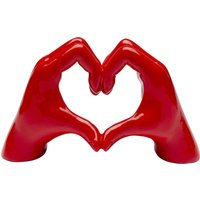 KARE DESIGN Deko Objekt Heart Hands Rot 12cm