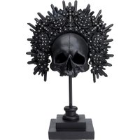 KARE DESIGN Deko Objekt King Skull Schwarz 49cm