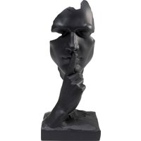 KARE DESIGN Deko Objekt Quiet Face Schwarz 31cm