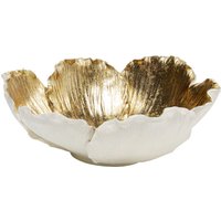 KARE DESIGN Deko Schale Flower Bloom Creme Gold Ø25cm
