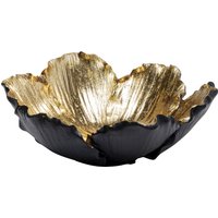 KARE DESIGN Deko Schale Flower Bloom Schwarz Gold Ø20cm