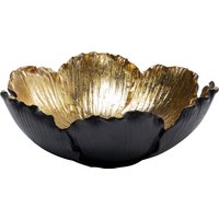 KARE DESIGN Deko Schale Flower Bloom Schwarz Gold Ø25cm