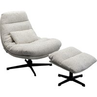 KARE DESIGN Drehsessel + Hocker Columbia
