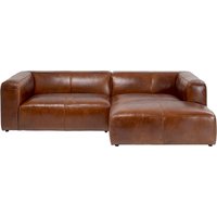 KARE DESIGN Ecksofa Cubetto Leder Braun 270x170cm