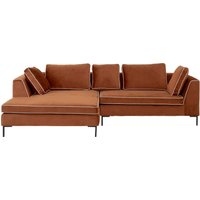 KARE DESIGN Ecksofa Gianni Pipe Braun 290cm Links